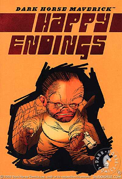 Cover to Dark Horse maverick Happy Endings by Frank Miller