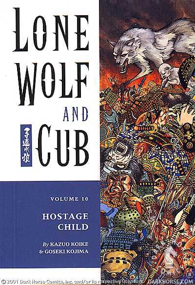 Cover to Lone Wolf and Cub #10 Dark Horse Comics version by Frank Miller